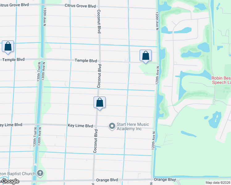 map of restaurants, bars, coffee shops, grocery stores, and more near 12377 77th Place North in West Palm Beach