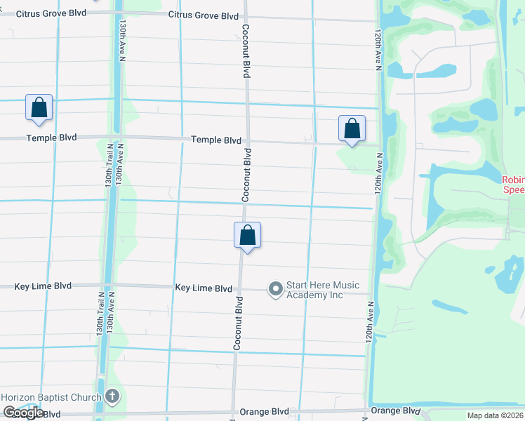 map of restaurants, bars, coffee shops, grocery stores, and more near 12459 77th Pl N in West Palm Beach