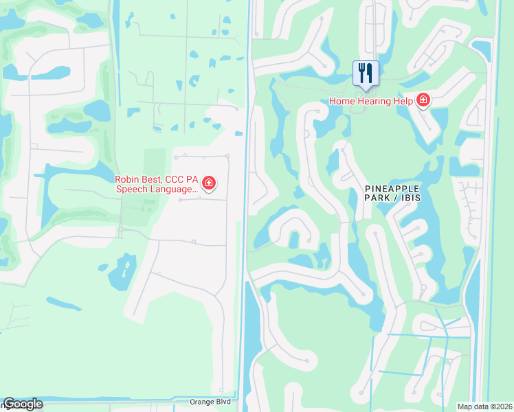 map of restaurants, bars, coffee shops, grocery stores, and more near 7722 Sandhill Court in West Palm Beach