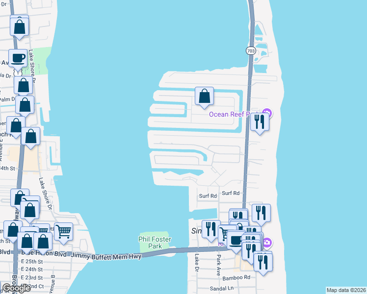 map of restaurants, bars, coffee shops, grocery stores, and more near 1097 Morse Boulevard in West Palm Beach