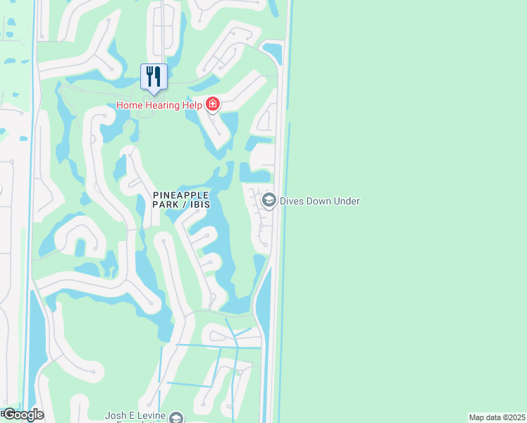 map of restaurants, bars, coffee shops, grocery stores, and more near 7684 Hummingbird Court in West Palm Beach