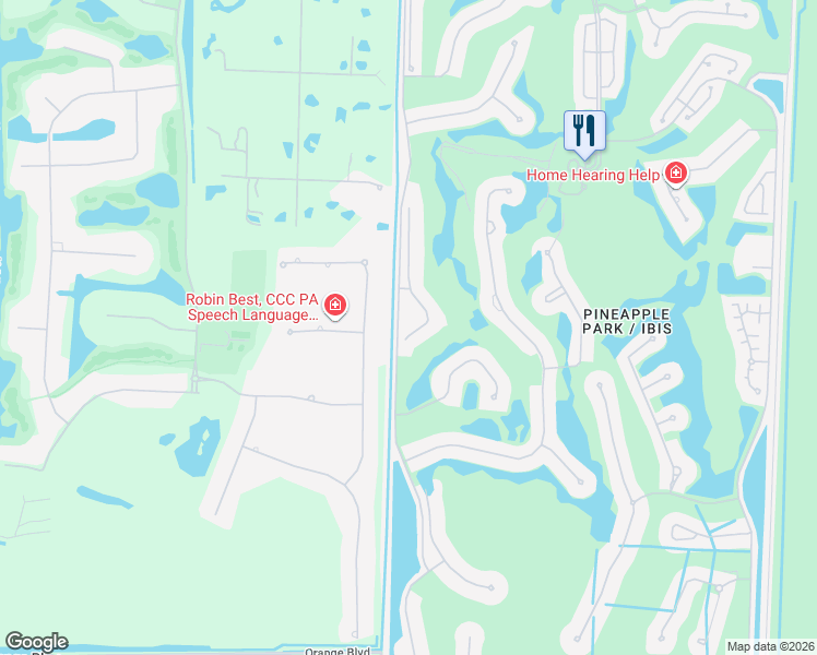 map of restaurants, bars, coffee shops, grocery stores, and more near 7722 Sandhill Court in West Palm Beach