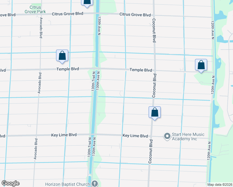 map of restaurants, bars, coffee shops, grocery stores, and more near 12836 78th Place North in West Palm Beach