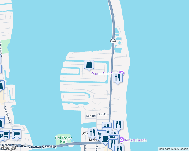map of restaurants, bars, coffee shops, grocery stores, and more near 1205 Emerald Lane in West Palm Beach