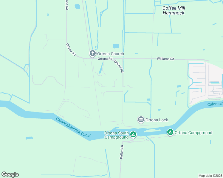 map of restaurants, bars, coffee shops, grocery stores, and more near 1112 Charles Street Southwest in Moore Haven
