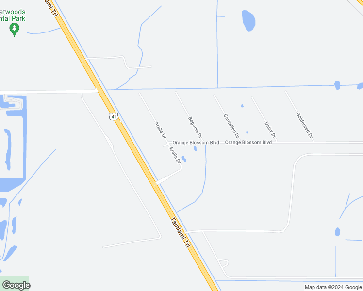 map of restaurants, bars, coffee shops, grocery stores, and more near 30511 Orange Blossom Boulevard in Punta Gorda