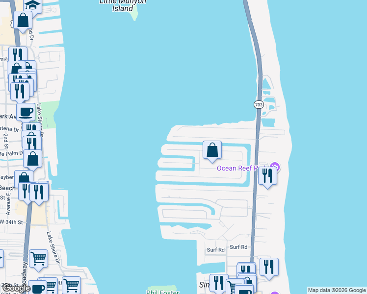 map of restaurants, bars, coffee shops, grocery stores, and more near 1060 Fairview Lane in West Palm Beach