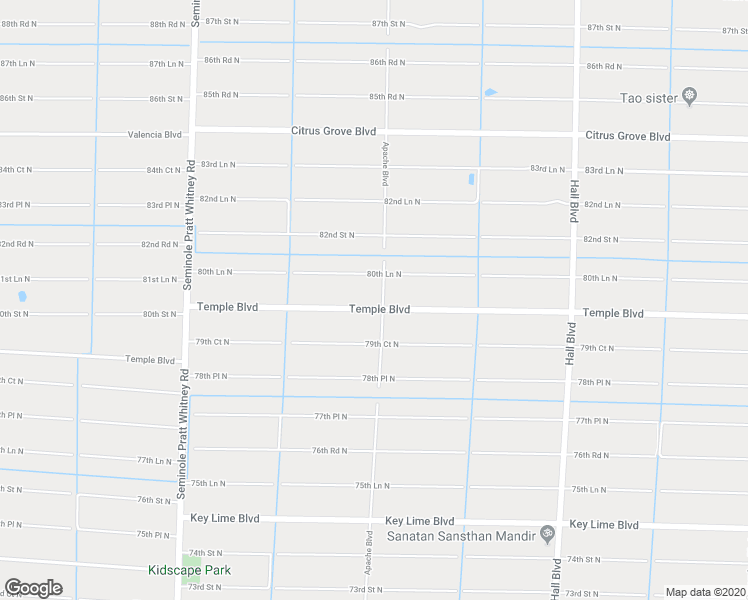 map of restaurants, bars, coffee shops, grocery stores, and more near 8021 Apache Blvd in Loxahatchee