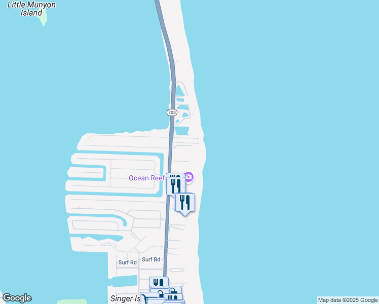 map of restaurants, bars, coffee shops, grocery stores, and more near 4000 North Ocean Drive in Riviera Beach