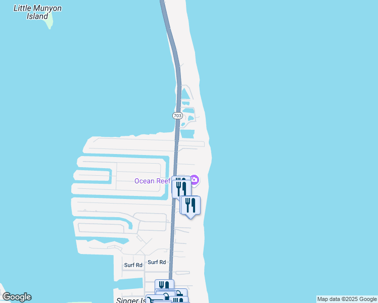 map of restaurants, bars, coffee shops, grocery stores, and more near 3959 North Ocean Drive in West Palm Beach