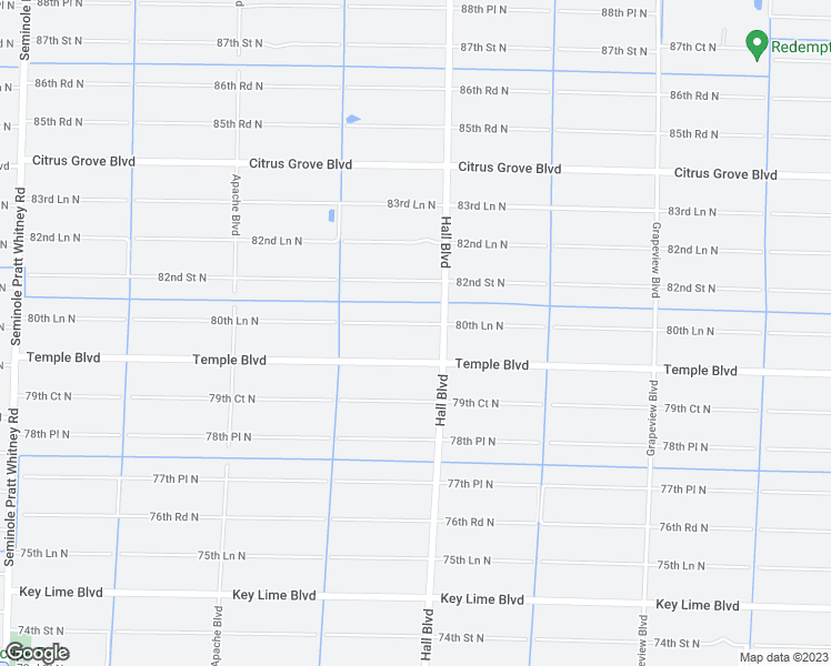 map of restaurants, bars, coffee shops, grocery stores, and more near 15086 80th Lane North in Loxahatchee