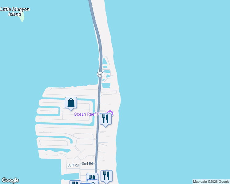 map of restaurants, bars, coffee shops, grocery stores, and more near 4600 North Ocean Drive in Riviera Beach