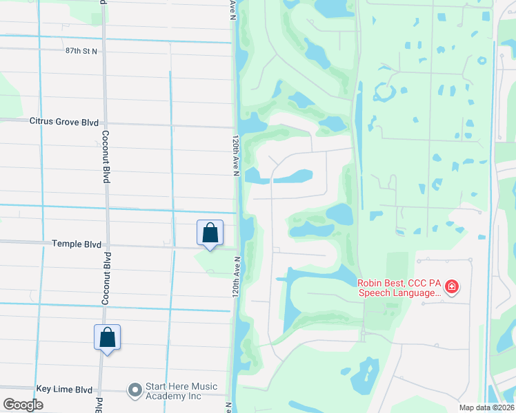 map of restaurants, bars, coffee shops, grocery stores, and more near 11850 Stonehaven Way in West Palm Beach
