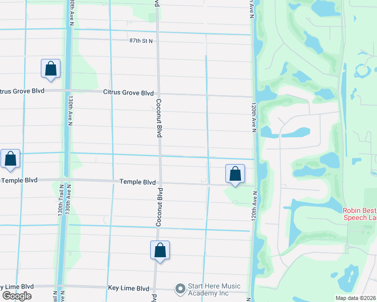 map of restaurants, bars, coffee shops, grocery stores, and more near 12364 82nd Street North in West Palm Beach