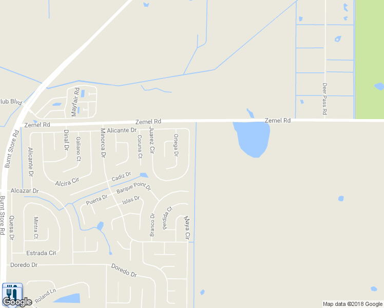 map of restaurants, bars, coffee shops, grocery stores, and more near 16093 Juarez Circle in Punta Gorda