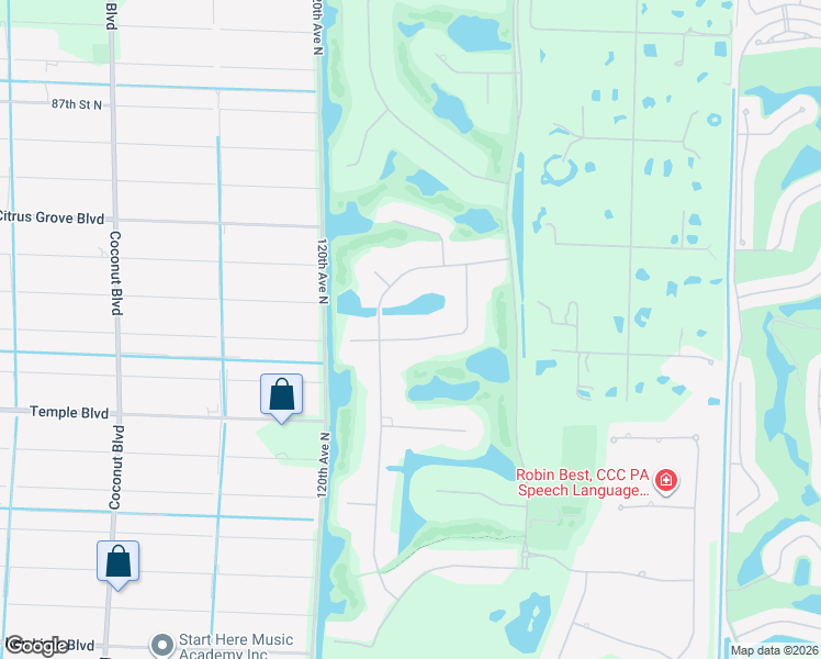 map of restaurants, bars, coffee shops, grocery stores, and more near 11771 Stonehaven Way in West Palm Beach