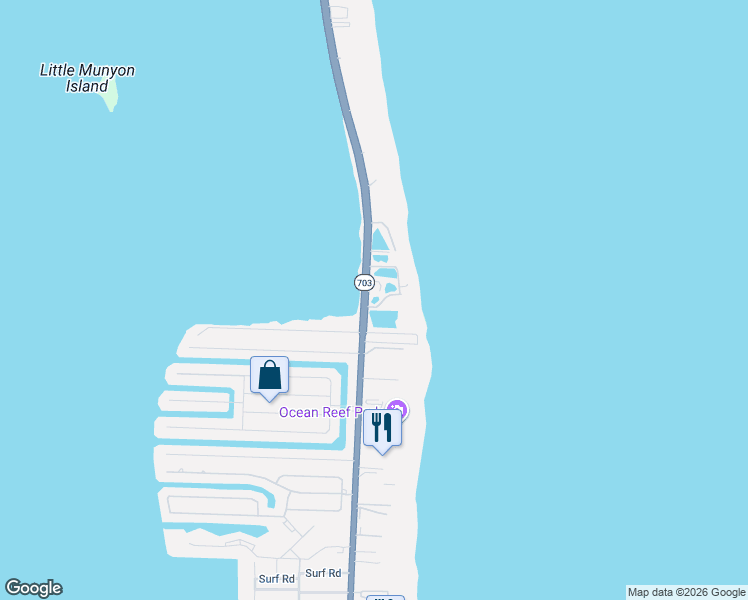map of restaurants, bars, coffee shops, grocery stores, and more near 5010 North Ocean Drive in Riviera Beach
