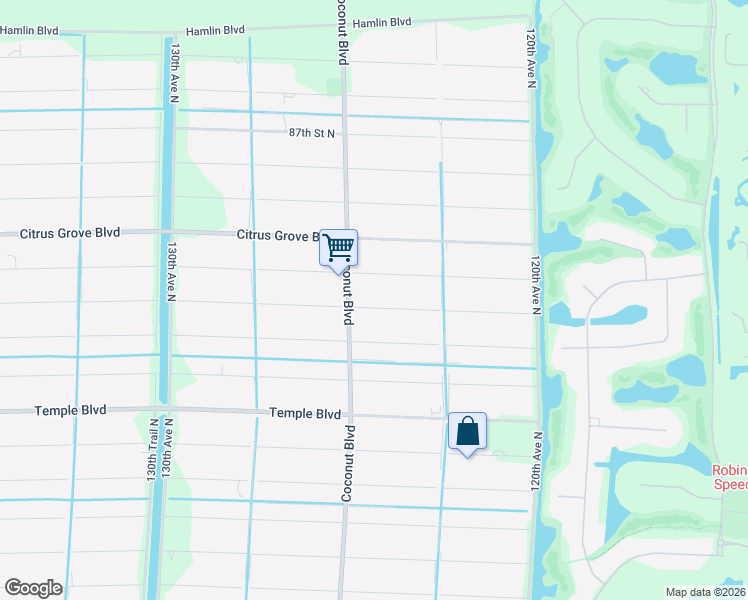 map of restaurants, bars, coffee shops, grocery stores, and more near 8256 Coconut Boulevard in West Palm Beach