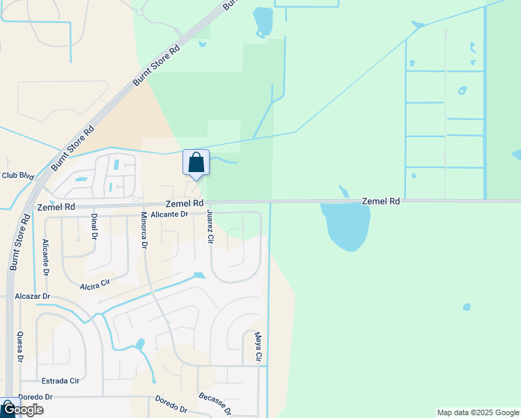 map of restaurants, bars, coffee shops, grocery stores, and more near 25500 Alicante Drive in Punta Gorda