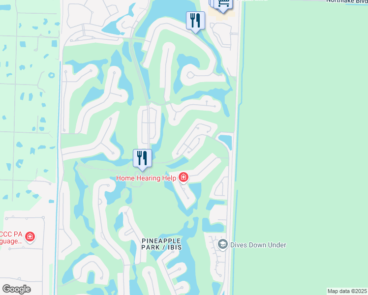 map of restaurants, bars, coffee shops, grocery stores, and more near 8247 Quail Meadow Way in West Palm Beach