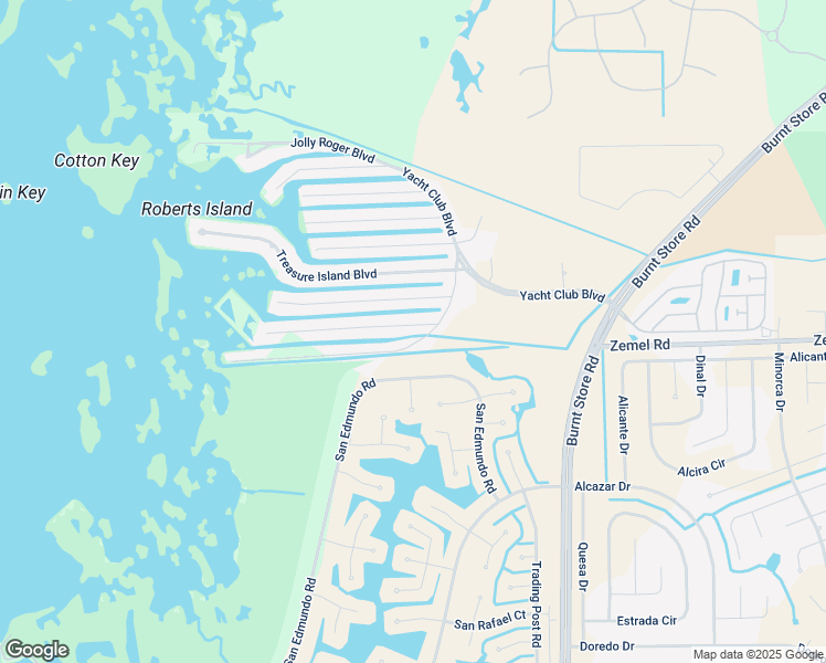 map of restaurants, bars, coffee shops, grocery stores, and more near 24339 Blackbeard Boulevard in Punta Gorda