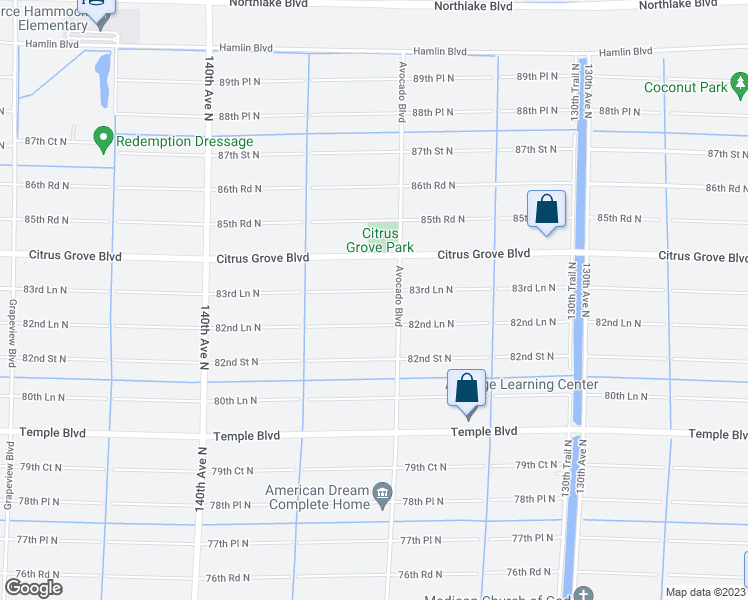map of restaurants, bars, coffee shops, grocery stores, and more near 13548 83rd Lane North in West Palm Beach