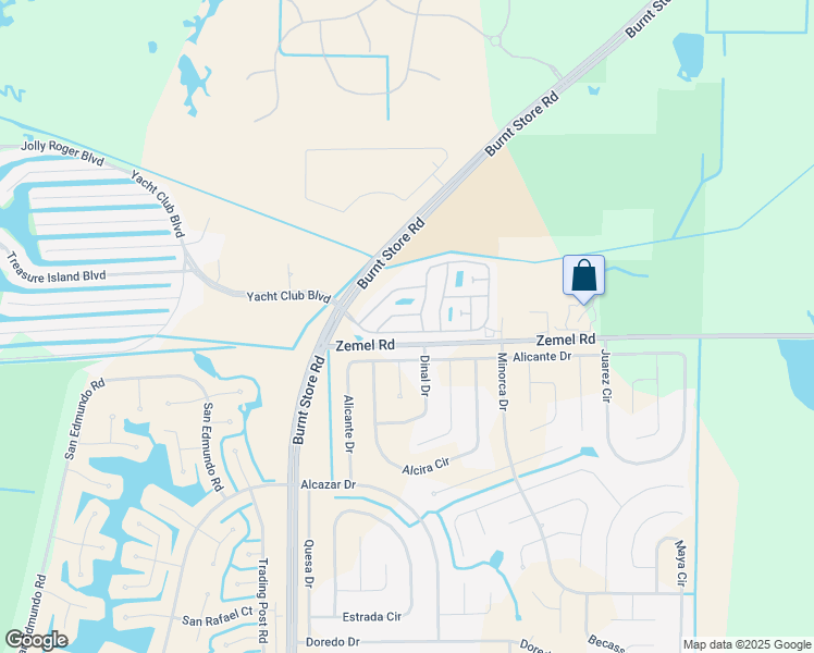 map of restaurants, bars, coffee shops, grocery stores, and more near 179 Colony Parkway in Punta Gorda