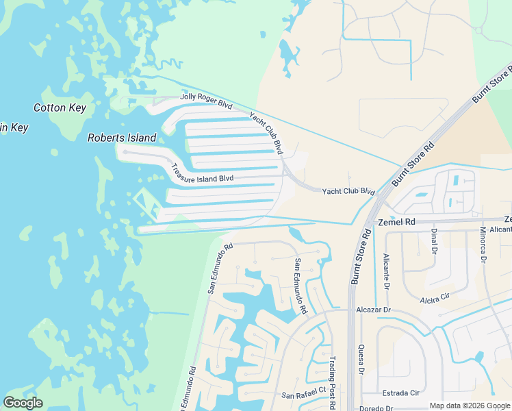 map of restaurants, bars, coffee shops, grocery stores, and more near 24340 Blackbeard Boulevard in Punta Gorda
