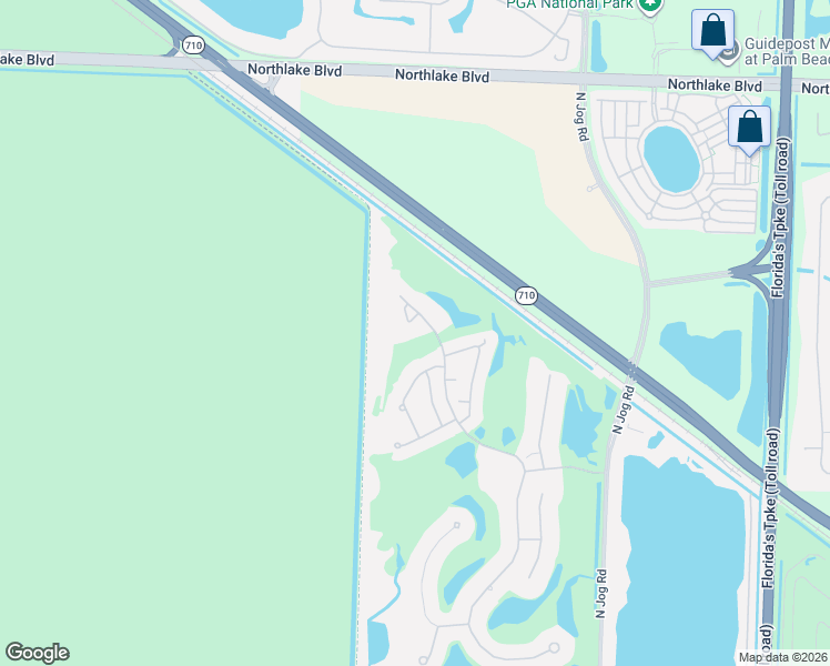 map of restaurants, bars, coffee shops, grocery stores, and more near 8282 Spyglass Drive in West Palm Beach