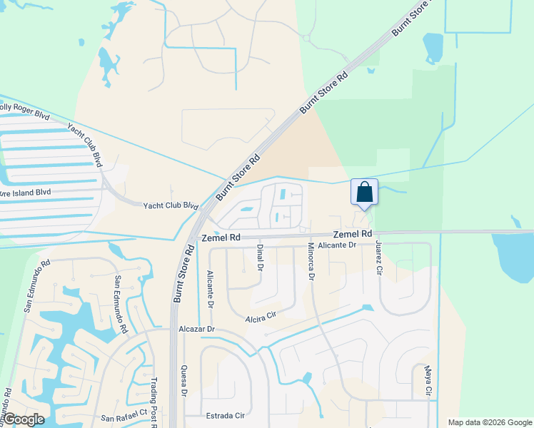 map of restaurants, bars, coffee shops, grocery stores, and more near 146 Mayfair Road in Punta Gorda