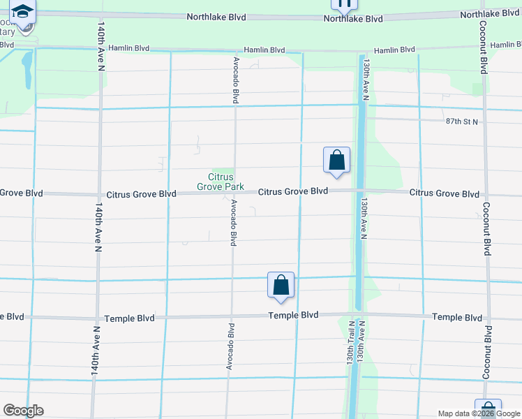 map of restaurants, bars, coffee shops, grocery stores, and more near 13381 83rd Lane North in West Palm Beach