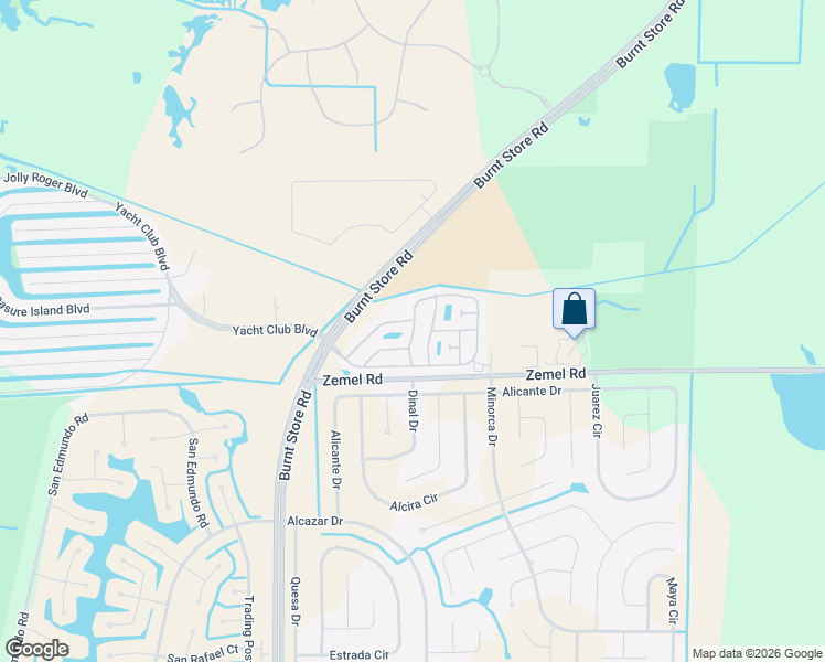 map of restaurants, bars, coffee shops, grocery stores, and more near 201 Morningside Lane in Punta Gorda