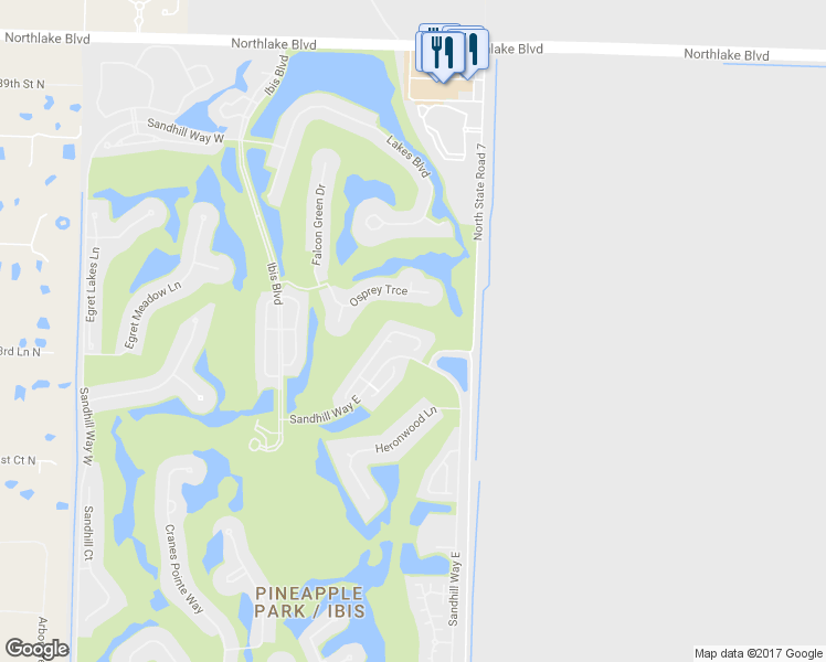 map of restaurants, bars, coffee shops, grocery stores, and more near 8397 Quail Meadow Way in West Palm Beach