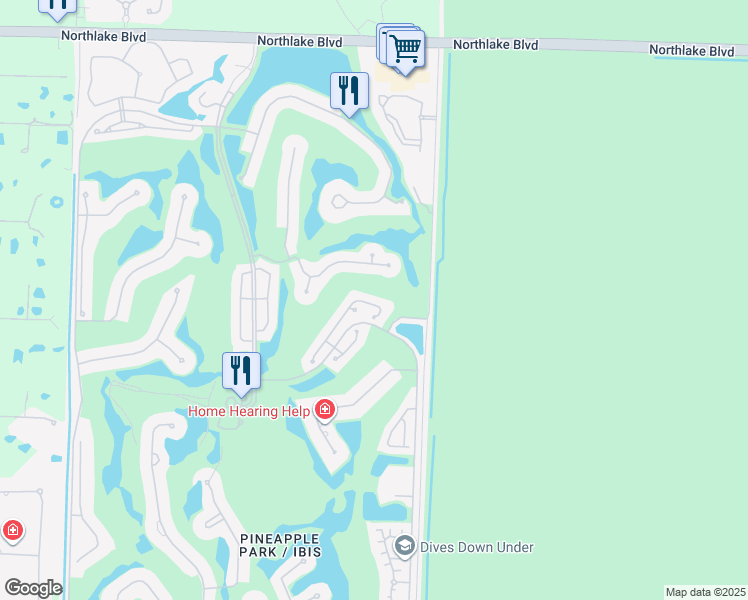 map of restaurants, bars, coffee shops, grocery stores, and more near 8417 Quail Meadow Way in West Palm Beach