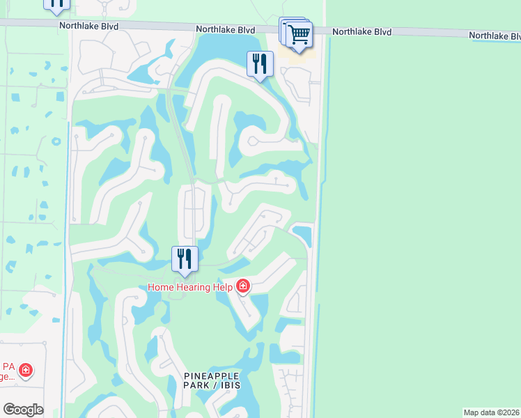 map of restaurants, bars, coffee shops, grocery stores, and more near 8347 Quail Meadow Way in West Palm Beach