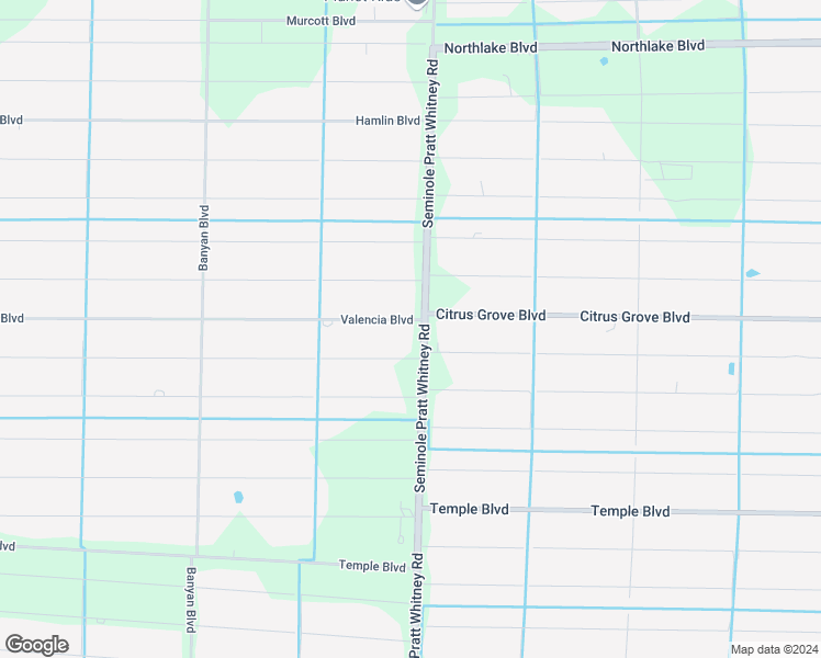 map of restaurants, bars, coffee shops, grocery stores, and more near 16030 Valencia Boulevard in Loxahatchee
