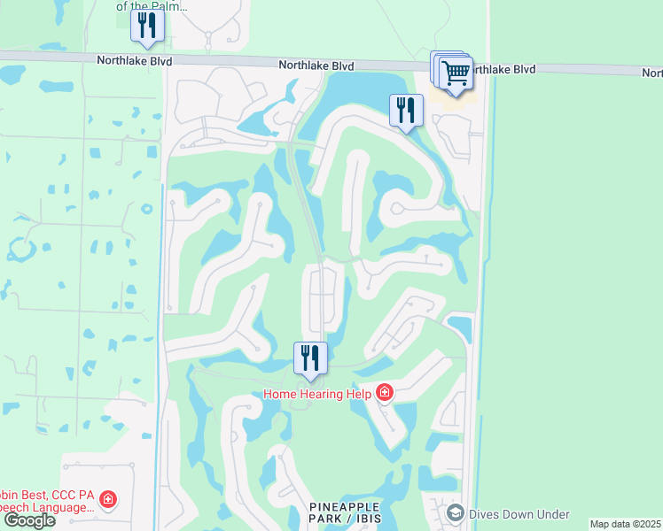 map of restaurants, bars, coffee shops, grocery stores, and more near 8400 Heritage Club Drive in West Palm Beach