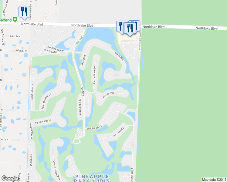 map of restaurants, bars, coffee shops, grocery stores, and more near 10203 Osprey Trce in West Palm Beach