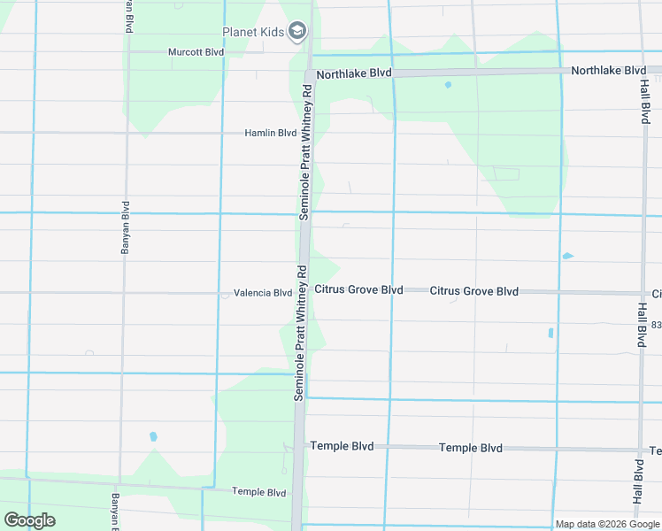 map of restaurants, bars, coffee shops, grocery stores, and more near 15848 85th Road North in Loxahatchee