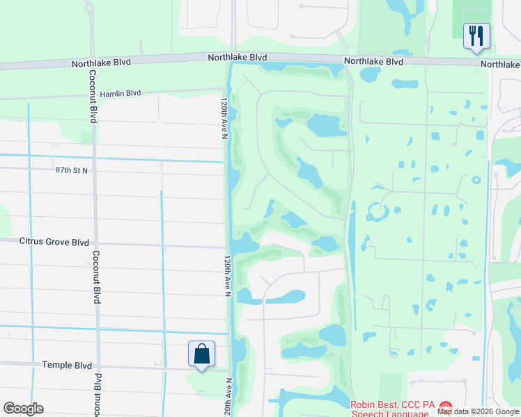 map of restaurants, bars, coffee shops, grocery stores, and more near 11878 Keswick Way in Palm Beach Gardens