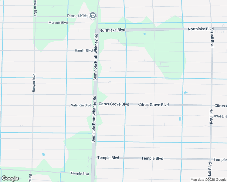 map of restaurants, bars, coffee shops, grocery stores, and more near 15848 85th Road North in Loxahatchee