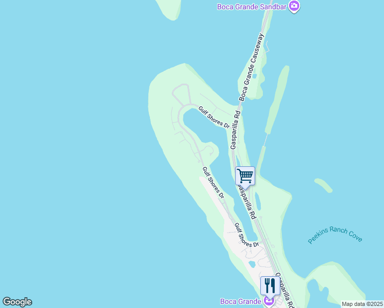 map of restaurants, bars, coffee shops, grocery stores, and more near 19 Seawatch Drive in Boca Grande