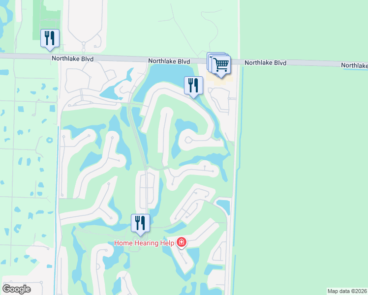 map of restaurants, bars, coffee shops, grocery stores, and more near 9046 Lakes Boulevard in West Palm Beach