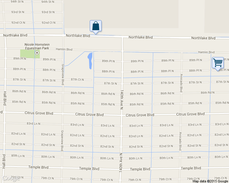 map of restaurants, bars, coffee shops, grocery stores, and more near 14085 86th Road North in Loxahatchee