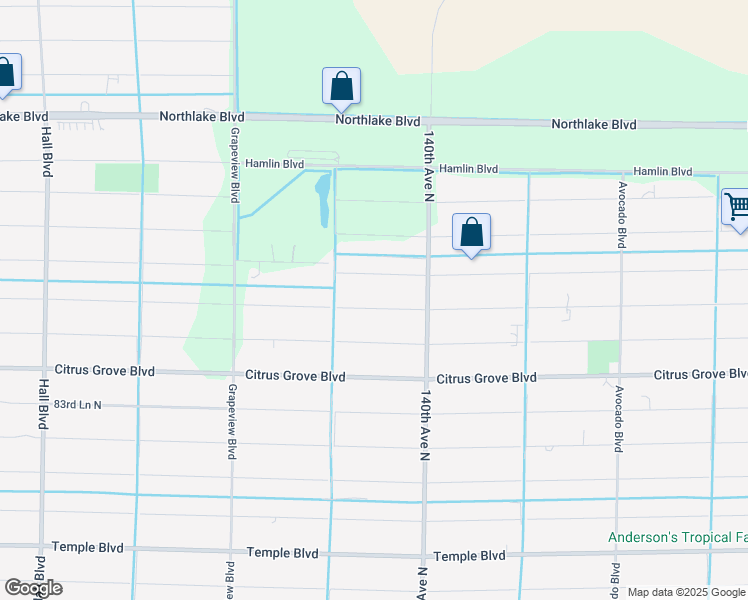 map of restaurants, bars, coffee shops, grocery stores, and more near 14155 86th Road North in Loxahatchee