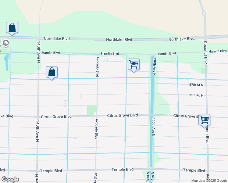 map of restaurants, bars, coffee shops, grocery stores, and more near 13297 86th Road North in West Palm Beach