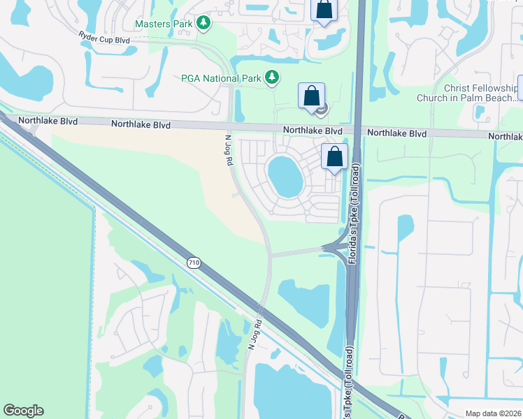 map of restaurants, bars, coffee shops, grocery stores, and more near 8114 Bautista Way in Palm Beach Gardens