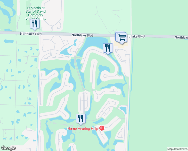 map of restaurants, bars, coffee shops, grocery stores, and more near 8652 Falcon Green Drive in West Palm Beach