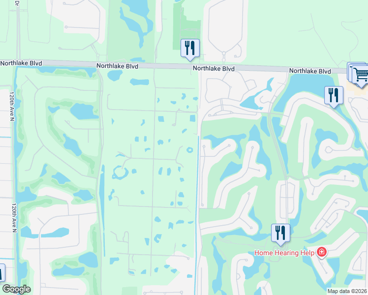 map of restaurants, bars, coffee shops, grocery stores, and more near 11085 86th Street North in West Palm Beach