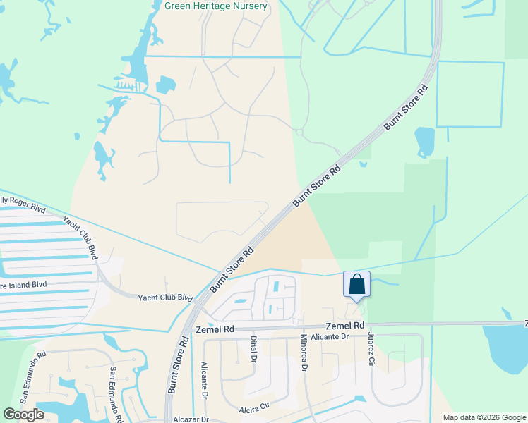 map of restaurants, bars, coffee shops, grocery stores, and more near 15401 Burnt Store Road in Punta Gorda